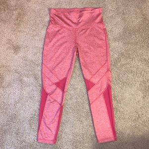 Women’s Xersion Pink Mesh 7/8 Ankle Legging Training